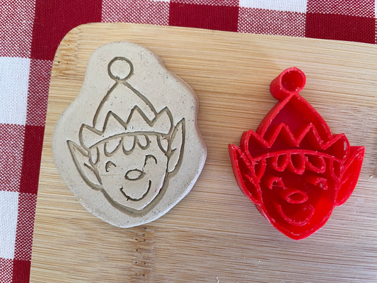 Elf - Pottery Stamp - July 2025 - Christmas in July Themed Mystery Box, multiple sizes available