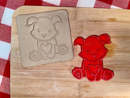 Dog Pottery Stamp - November 2025 - Hearts Themed Mystery Box, multiple sizes available