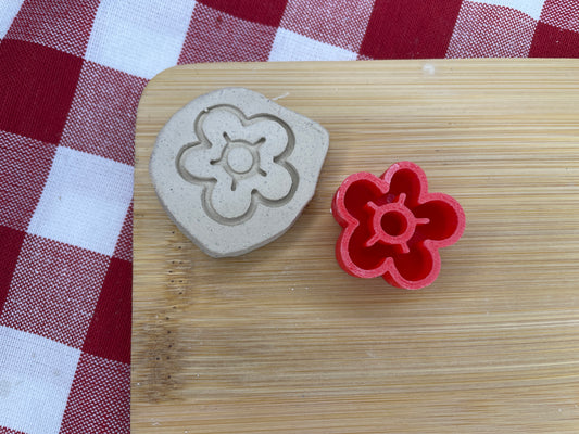Flower1 Pottery Stamp - Fiesta Party themed April 2025 Mystery Box, multiple sizes available