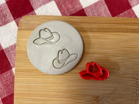 Mini Hat Pottery Stamp - September 2025 stamp of the month, plastic 3D printed, multiple sizes