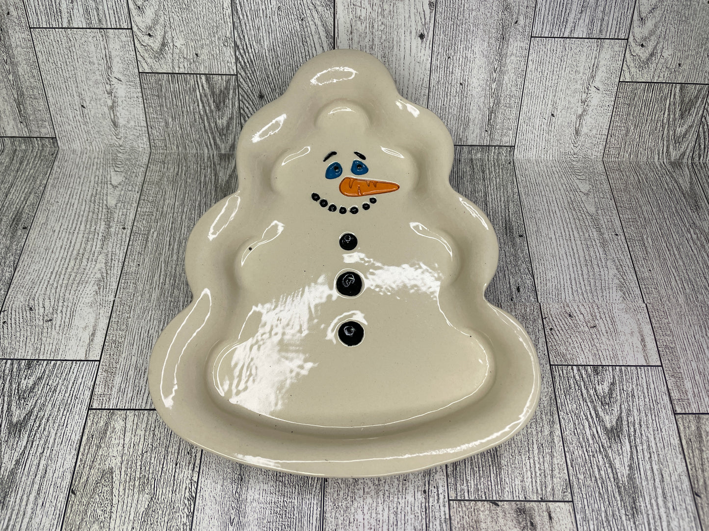 Snowman Faces - pottery stamp design - multiple sizes, each or set