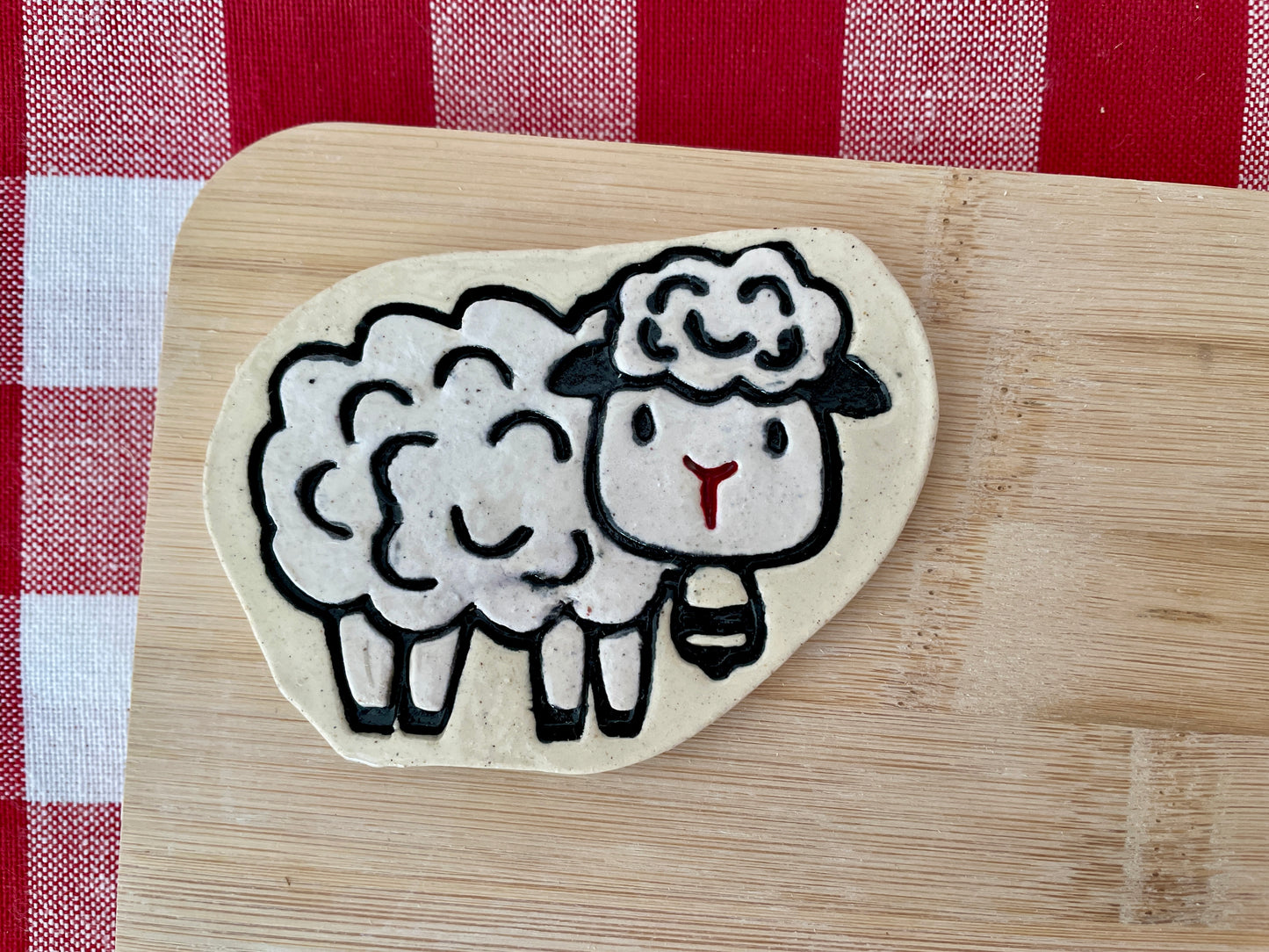 Lamb Pottery Stamp - Spring themed February 2025 Mystery Box, multiple sizes available