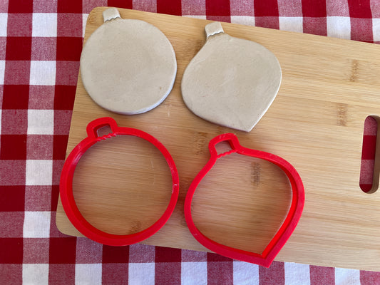 Ornament Stamp & Clay Cutter (cut and imprint all in one) - July 2025 - Christmas in July Themed Mystery Box - multiple sizes