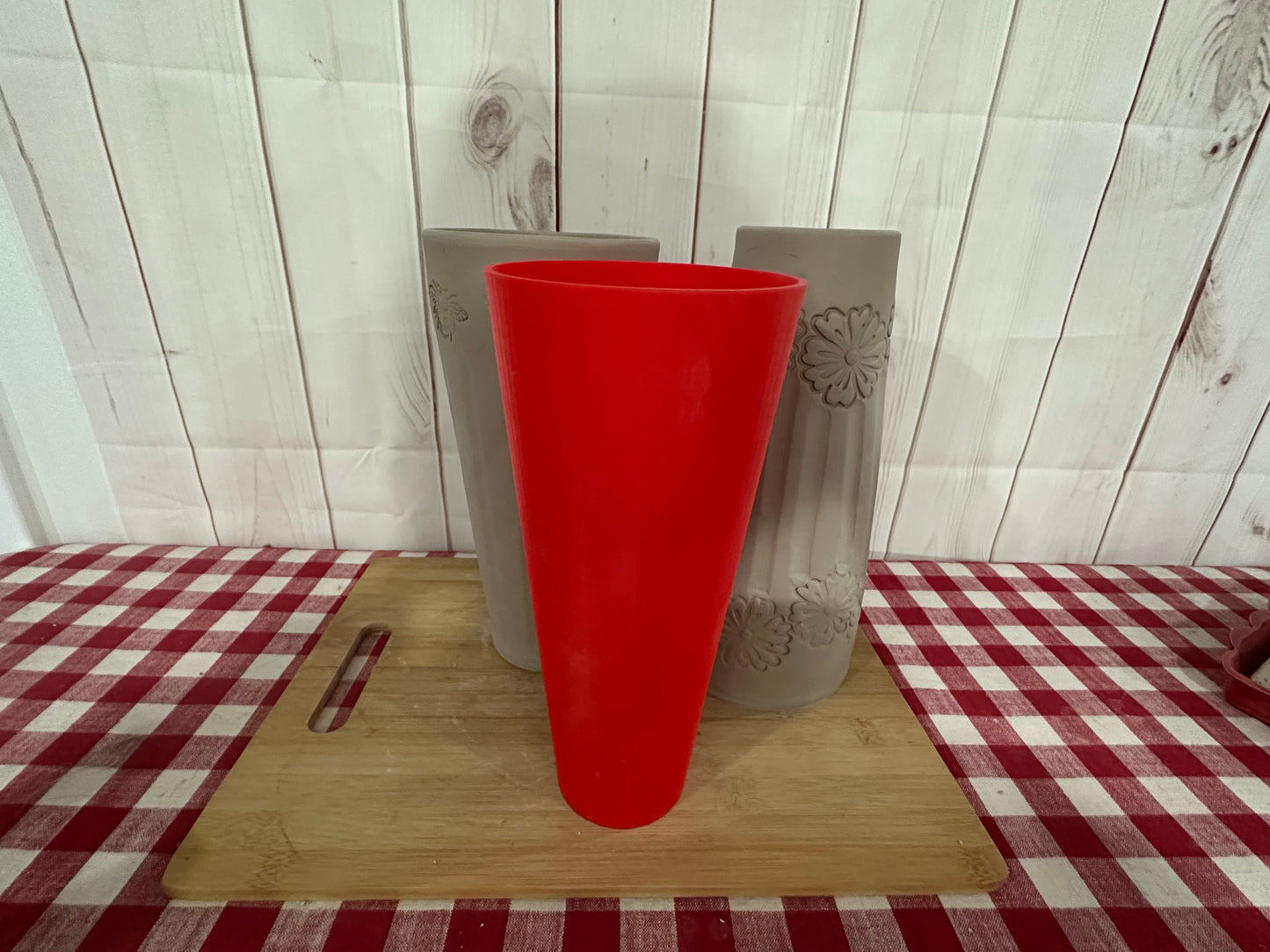 Extra Tall Vase or Cup Form for Extra Tall Vase Pottery Template - Form Only - Straight side, 3" Base x 10.5" Tall x 4.75" top Finished size