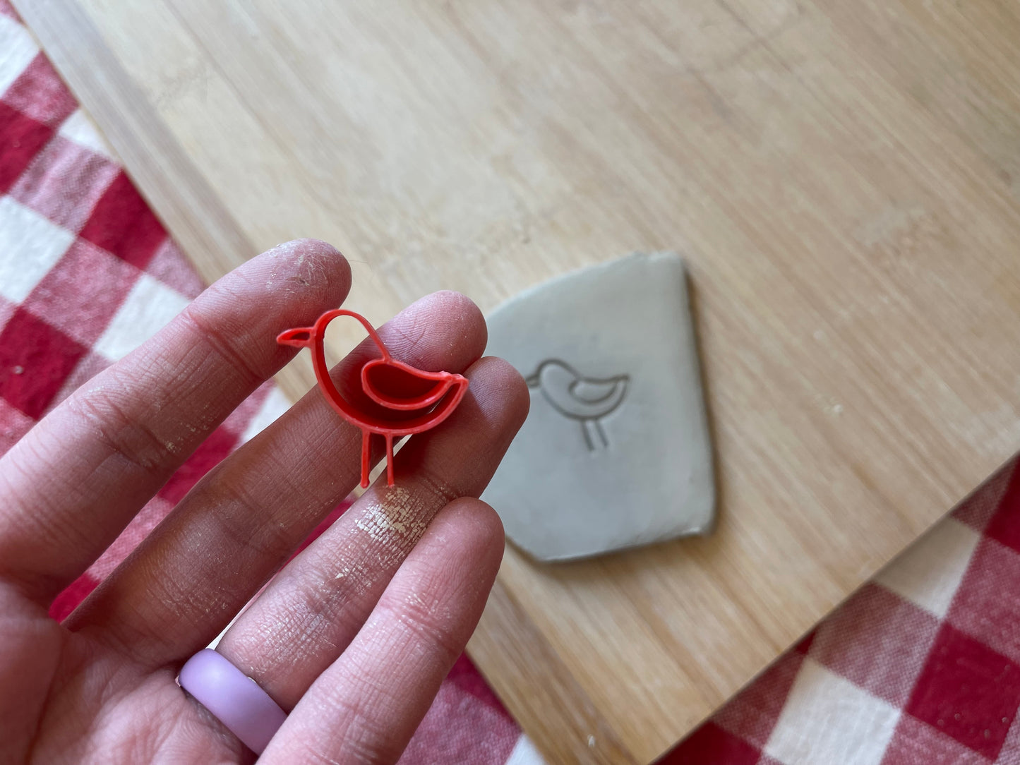 Seagull Mini Pottery Stamp - Alabama Clay Conference plastic 3D printed, multiple sizes