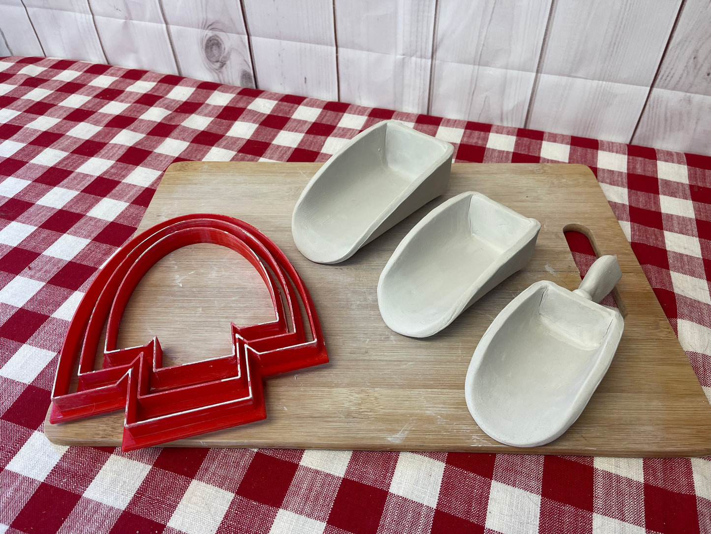 Scoops Clay Cutter - Template, Plastic 3D Printed, 3 sizes, Set or Each