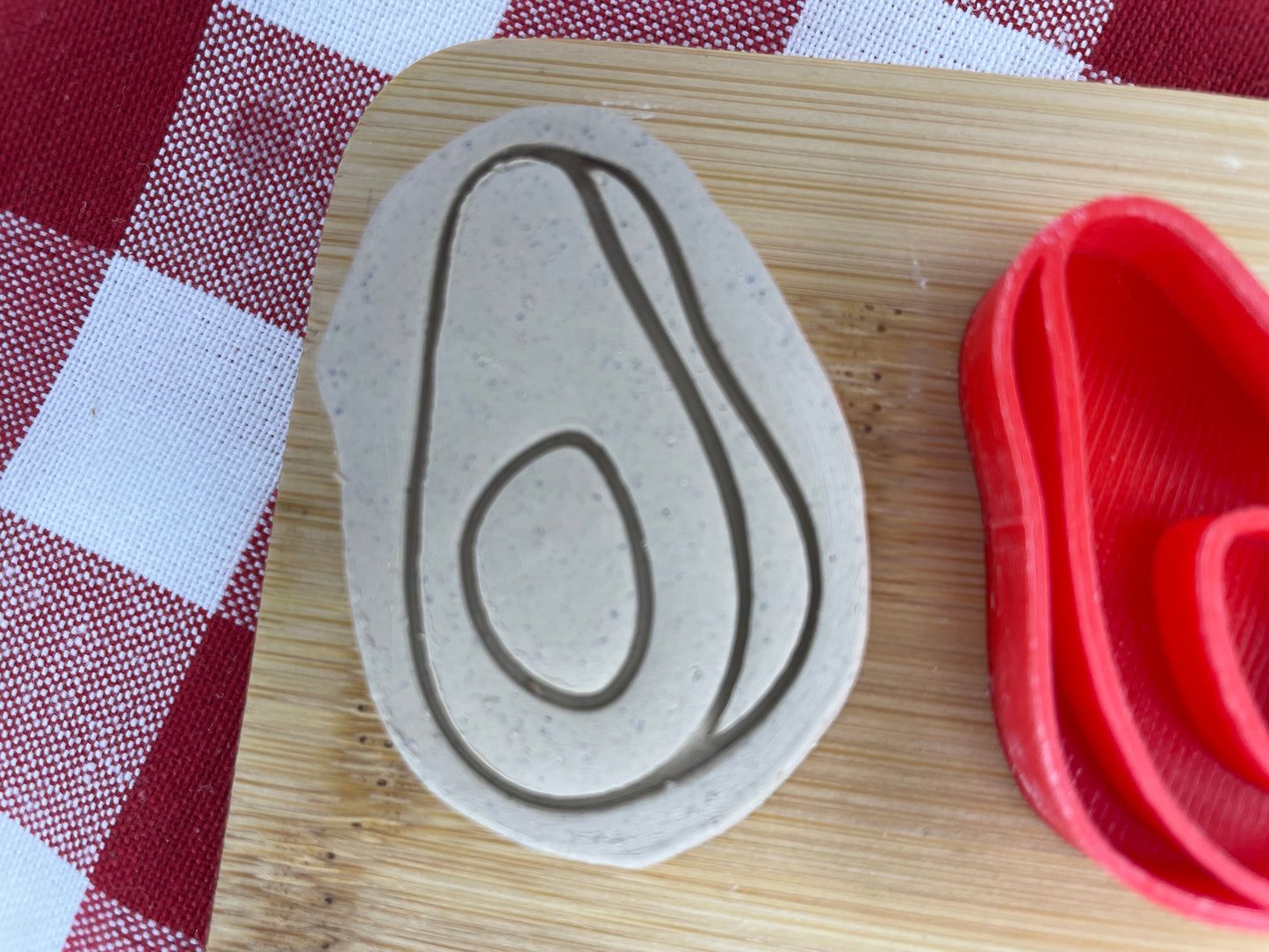 Avocado Pottery Stamp - Fiesta Party themed April 2025 Mystery Box, multiple sizes available