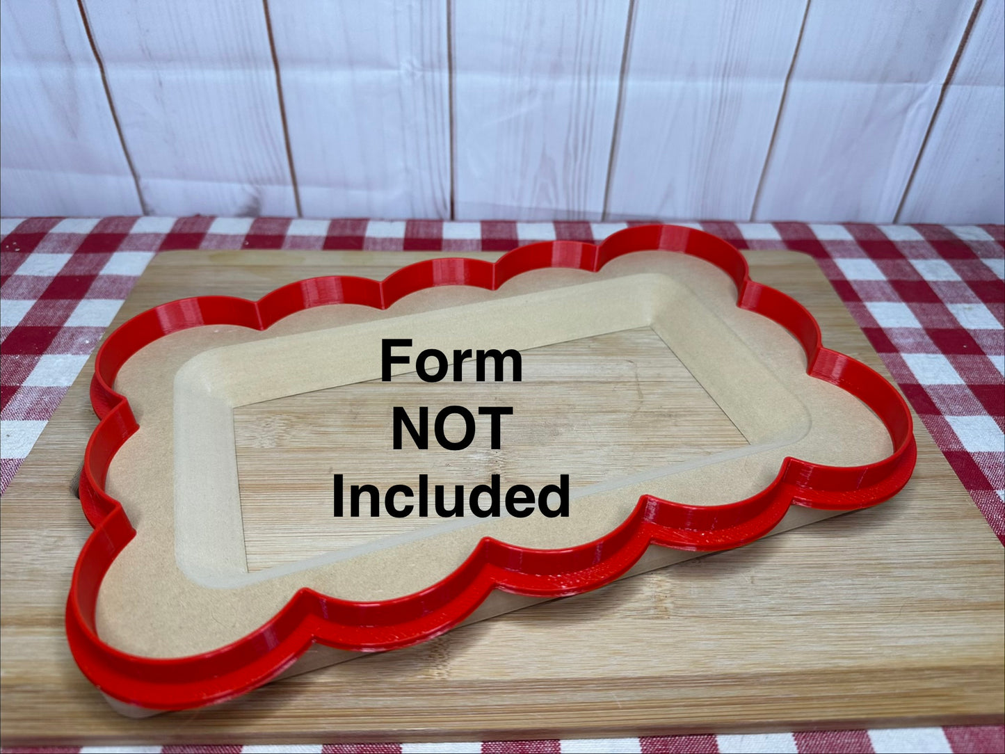TRAY "Slumpies" Loose Scallop Edge, Clay Cutters for GR Pottery Forms (Forms not included), set or each