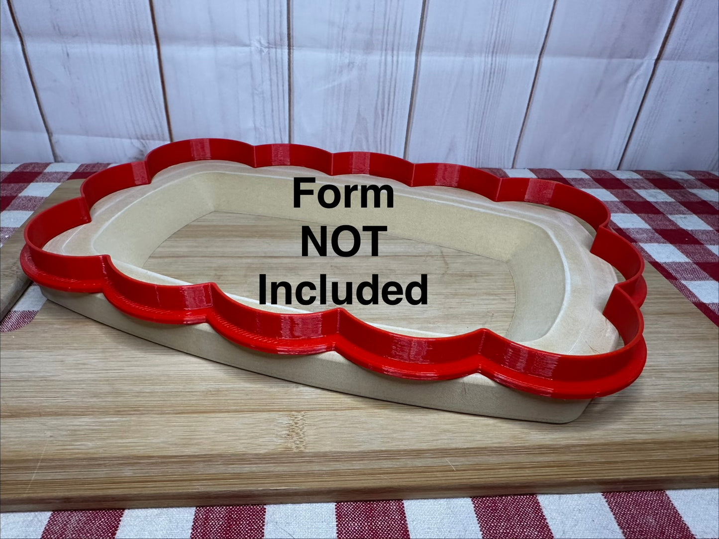 TRAY "Slumpies" Loose Scallop Edge, Clay Cutters for GR Pottery Forms (Forms not included), set or each
