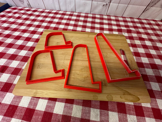 Display Stand design - Template, Clay cutter, Plastic 3D Printed, 4 sizes, Set or Each