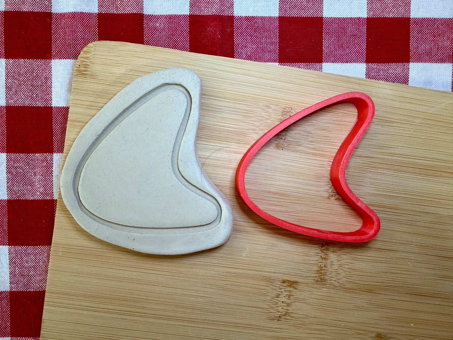 Boomerang (Rounded) Pottery Stamp - June 2026 - Mid Century Modern Themed Mystery Box, multiple sizes available