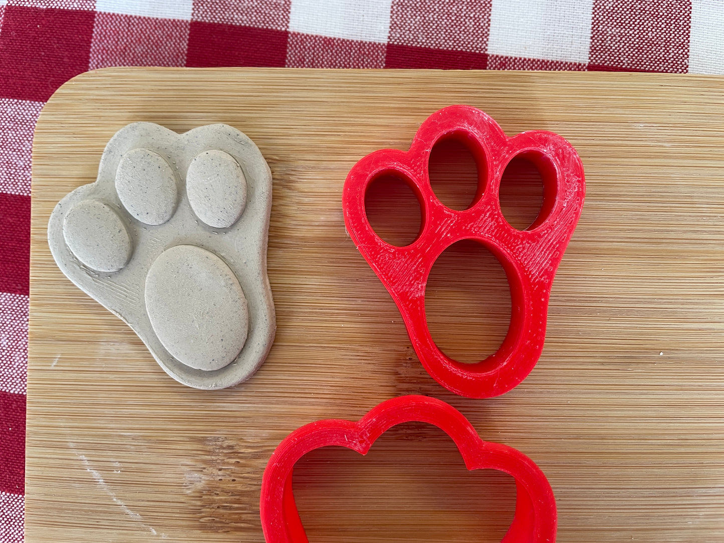Bunny Foot stamp, Bunny Foot Cutter and Bunny Tail Cutter pottery stamps - February 2026 Easter Themed Mystery Box, sold individually or as set
