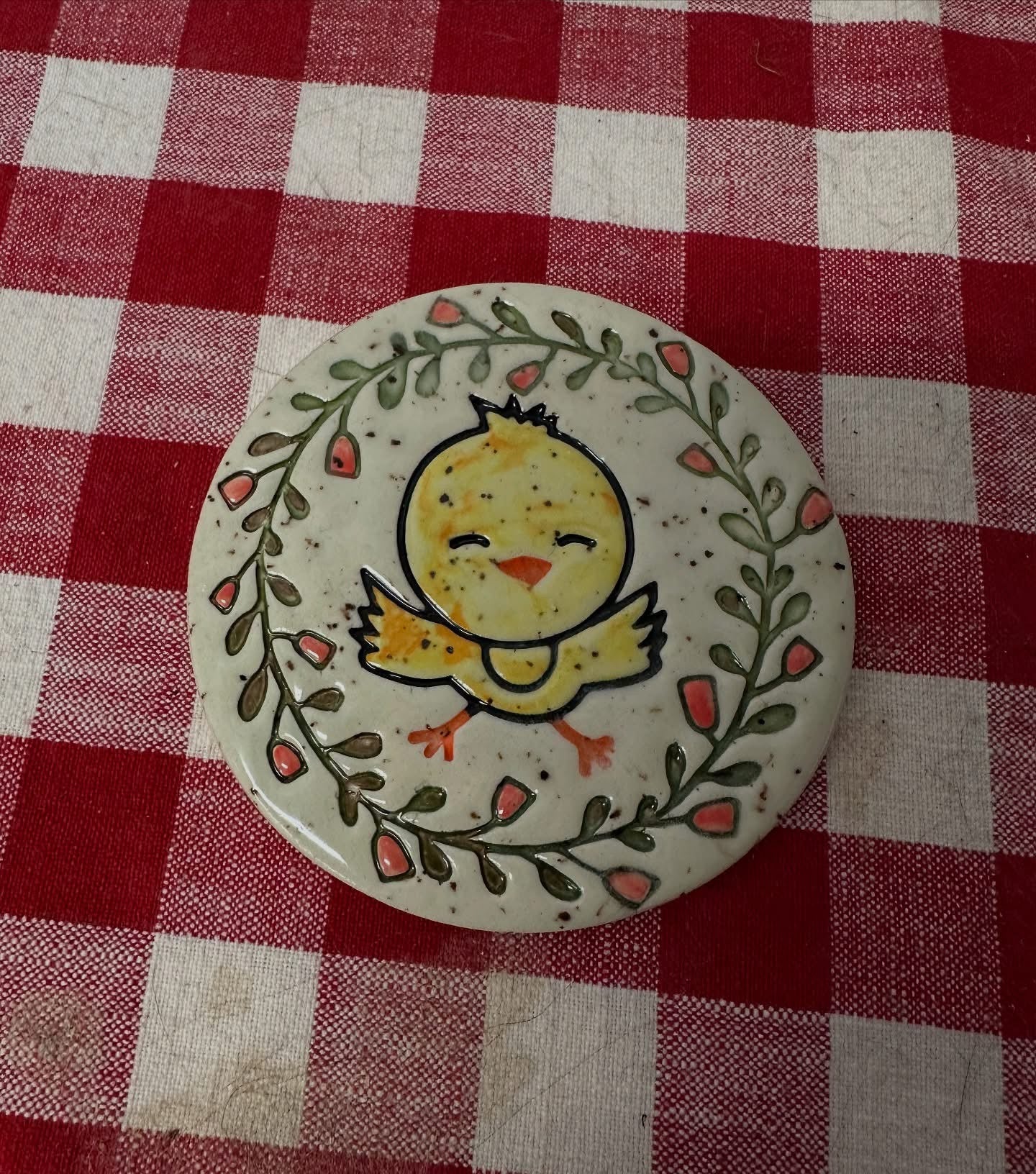 Chick Pottery Stamp - Spring themed February 2025 Mystery Box, multiple sizes available