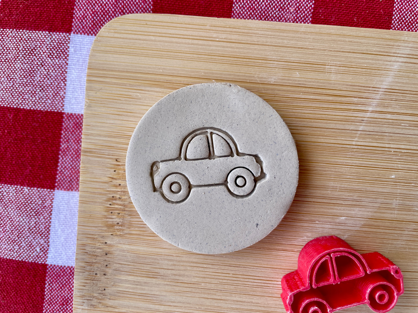 Mini Car Pottery Stamp - NCECA 2026 Special - multiple sizes, monthly mini