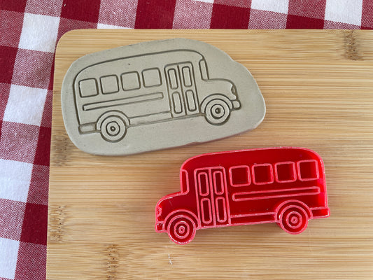 Bus Pottery Stamp - August 2025 - Back to School Themed Mystery Box, multiple sizes available