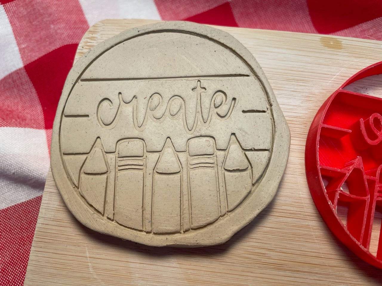 "Create" word stamp - November 2023 mystery box, multiple sizes available