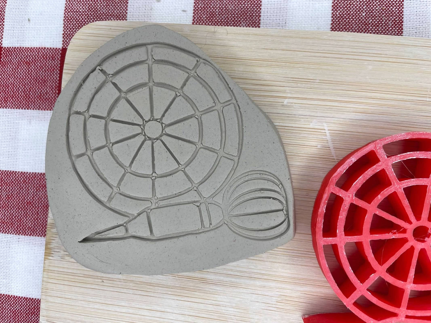 Dart and Dart Board stamp, from the September 2024 Fun & Games themed mystery box - multiple sizes available, 3D printed