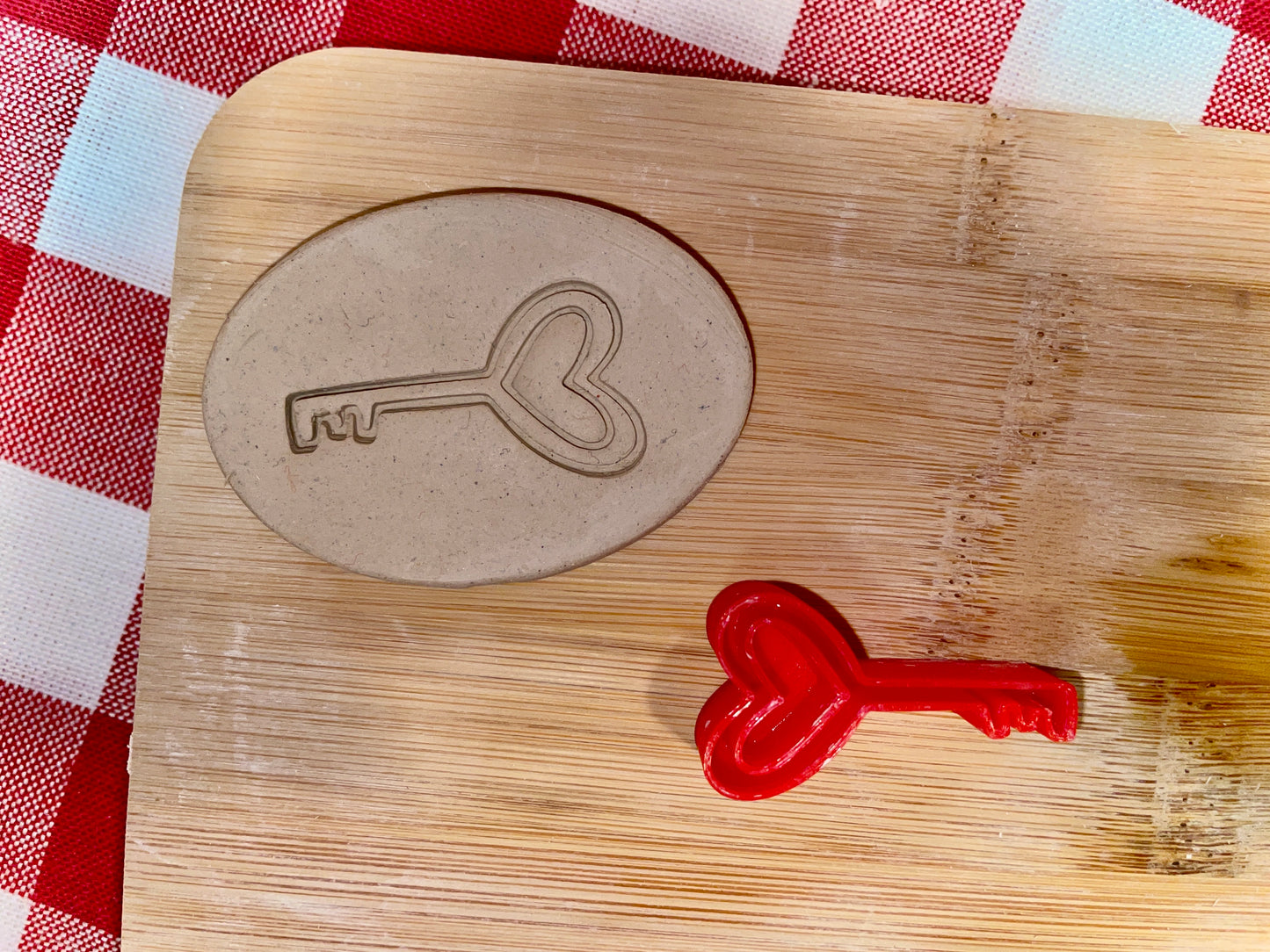 Key Pottery Stamp - November 2025 - Hearts Themed Mystery Box, multiple sizes available