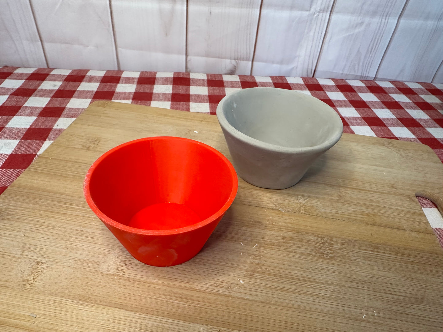 Sauce/Dip Bowl Form for New Sauce/Dip Bowl Pottery Template - Form Only - Straight side, 2.5" Base x 2" Tall x 4" top Finished bowl size (Copy)