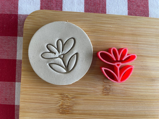 Flower Pottery Stamp - February 2026 - Easter Themed Mystery Box, multiple sizes available