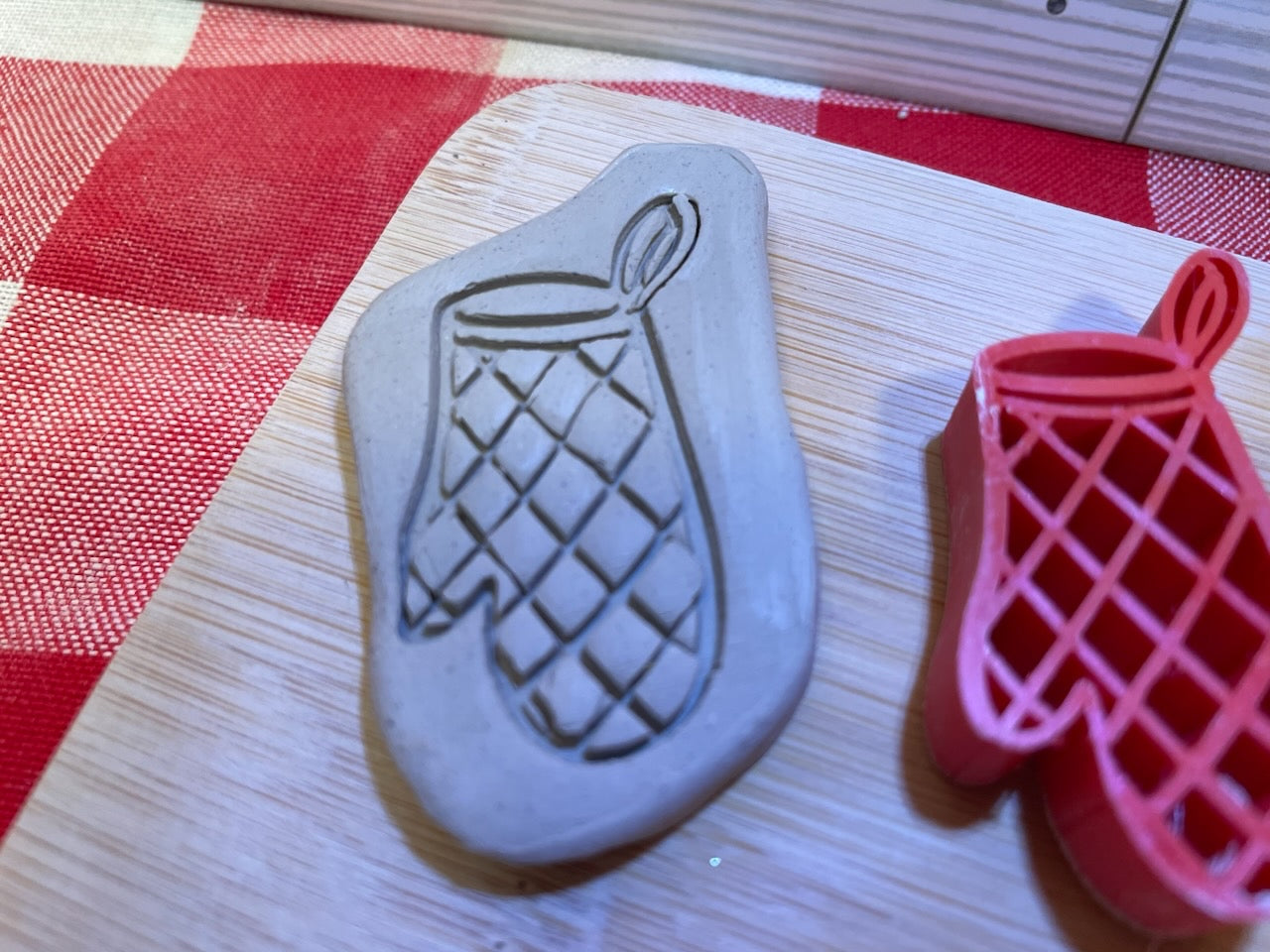 Potholder Pottery Stamp - December 2023 Mystery Box, Plastic 3D printed, multiple sizes available