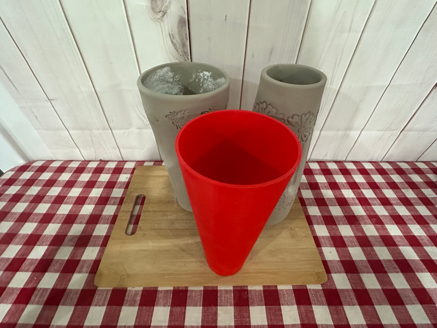 Extra Tall Vase or Cup Form for Extra Tall Vase Pottery Template - Form Only - Straight side, 3" Base x 10.5" Tall x 4.75" top Finished size