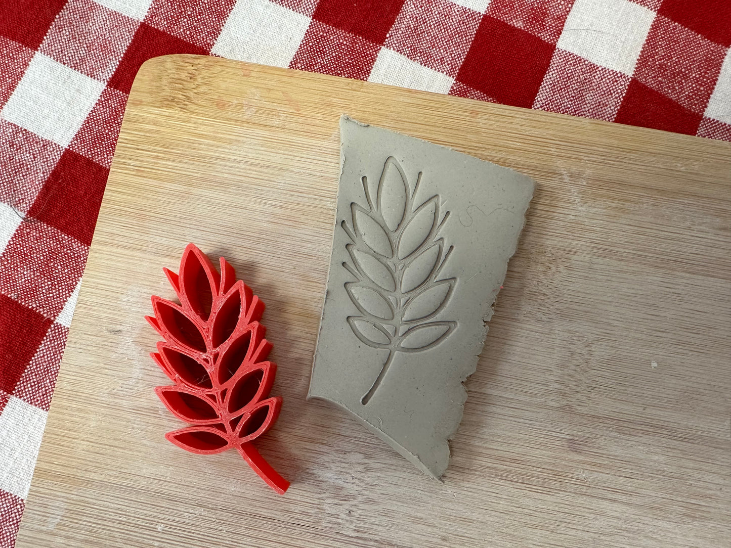 Thanksgiving Stamp Series - Wheat stamp, plastic 3D printed, multiple sizes