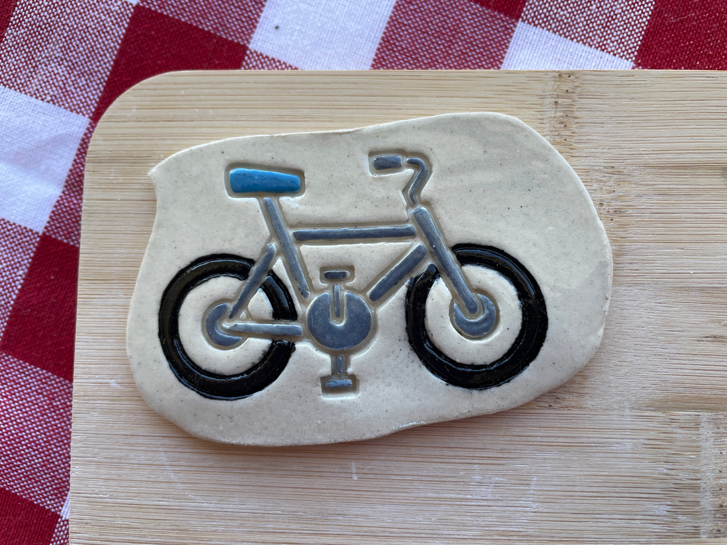 Bike Pottery Stamp - Teenagers themed January 2025 Mystery Box, multiple sizes available