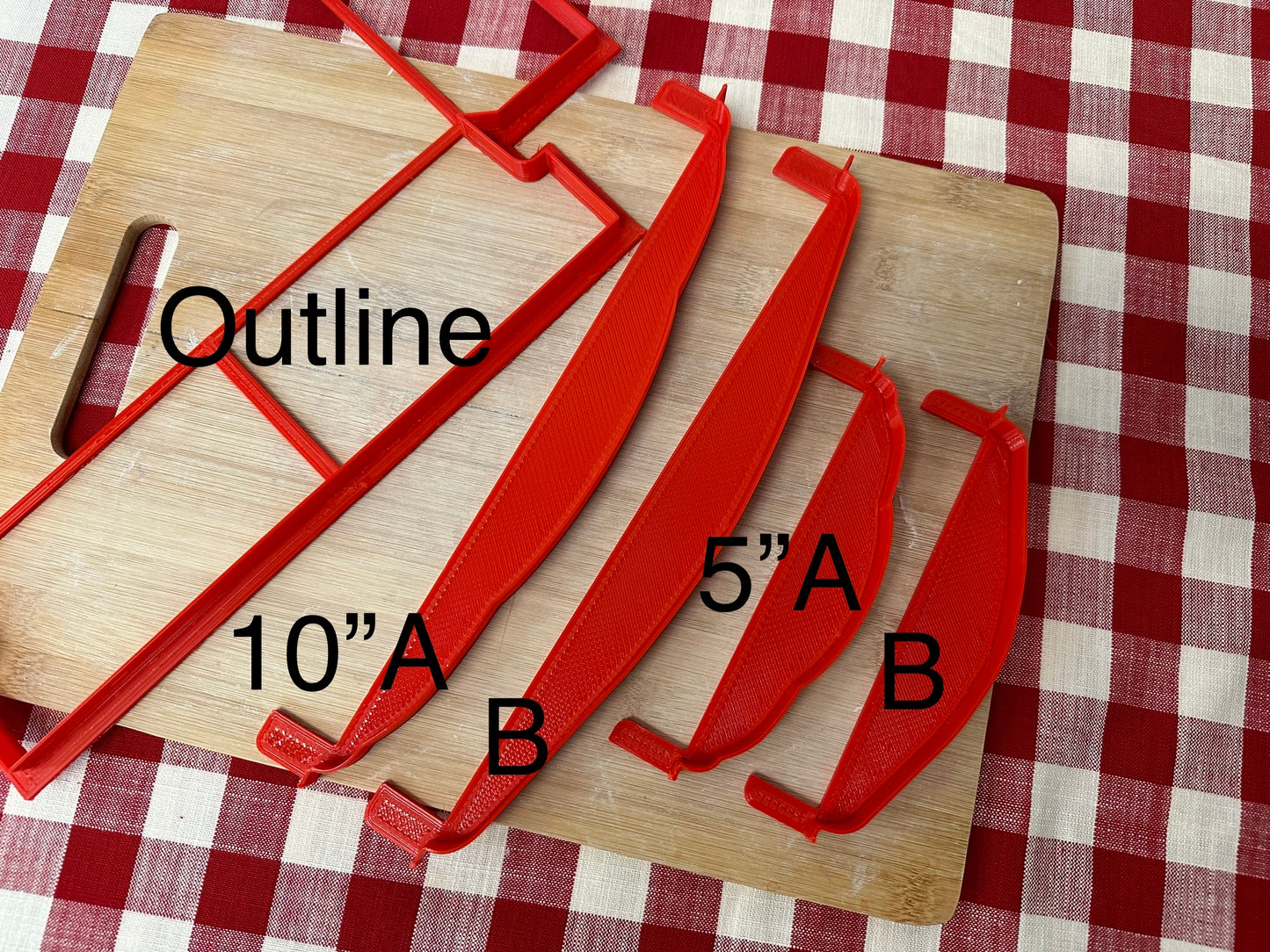 Casserole Wallie w/ handles & rim Cutter templates - Multi-use design, multi handle design