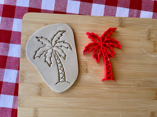 Palm Tree Pottery Stamp - April 2026 - Beach Themed Mystery Box, multiple sizes available