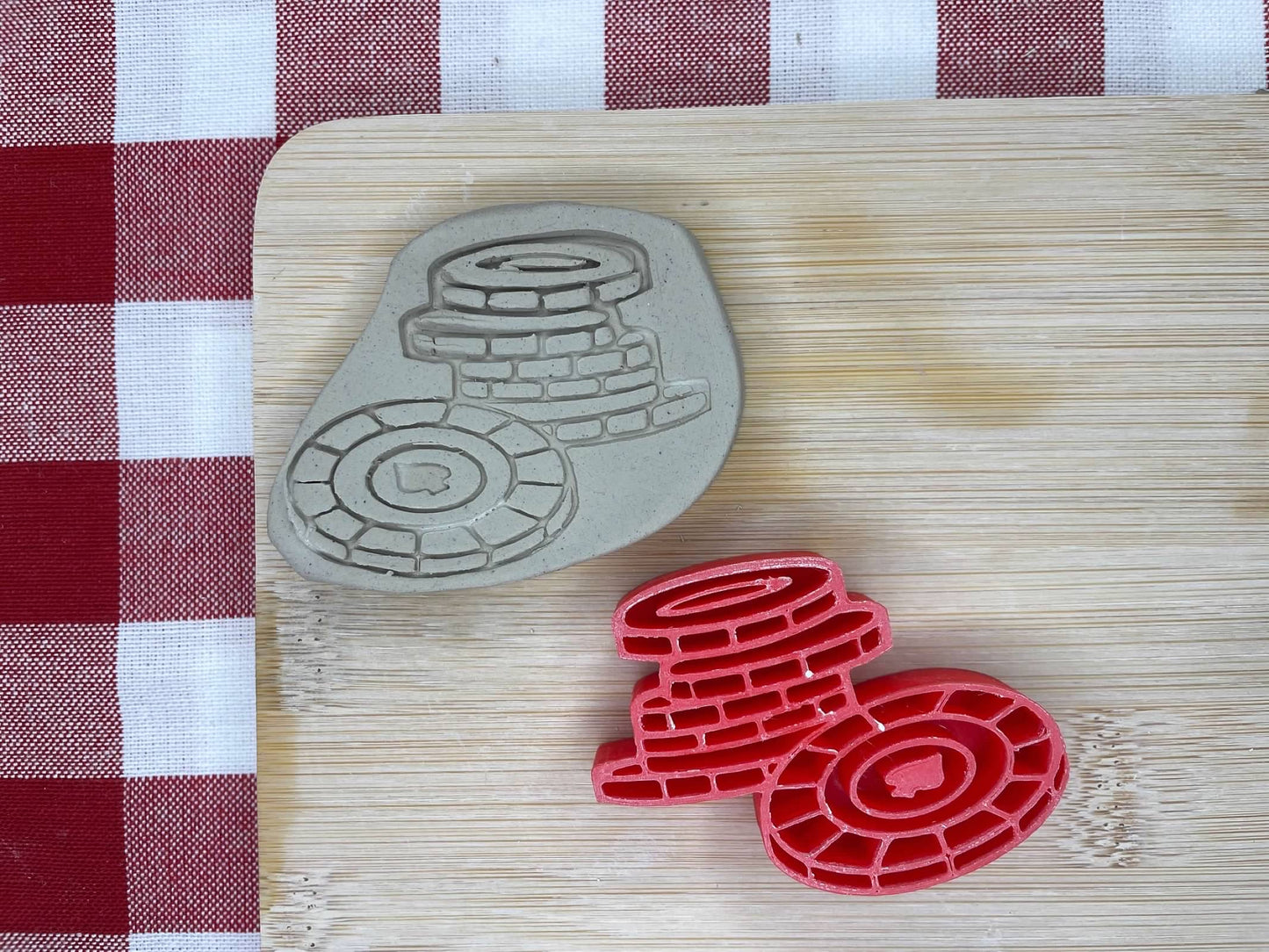 Tokens, Casino Chips stamp, from the September 2024 Fun & Games themed mystery box - multiple sizes available, 3D printed