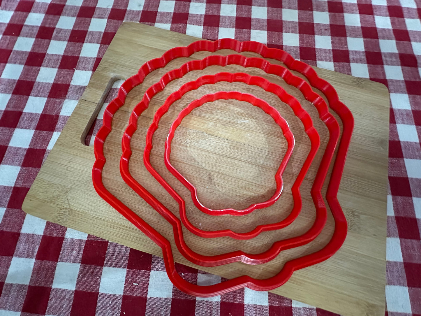 Seashell, Clay Cutter - New design to match GR Pottery Wallie, Plastic 3D printed, pottery tool, choose size