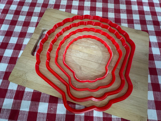 Seashell, Clay Cutter - New design to match GR Pottery Wallie, Plastic 3D printed, pottery tool, choose size