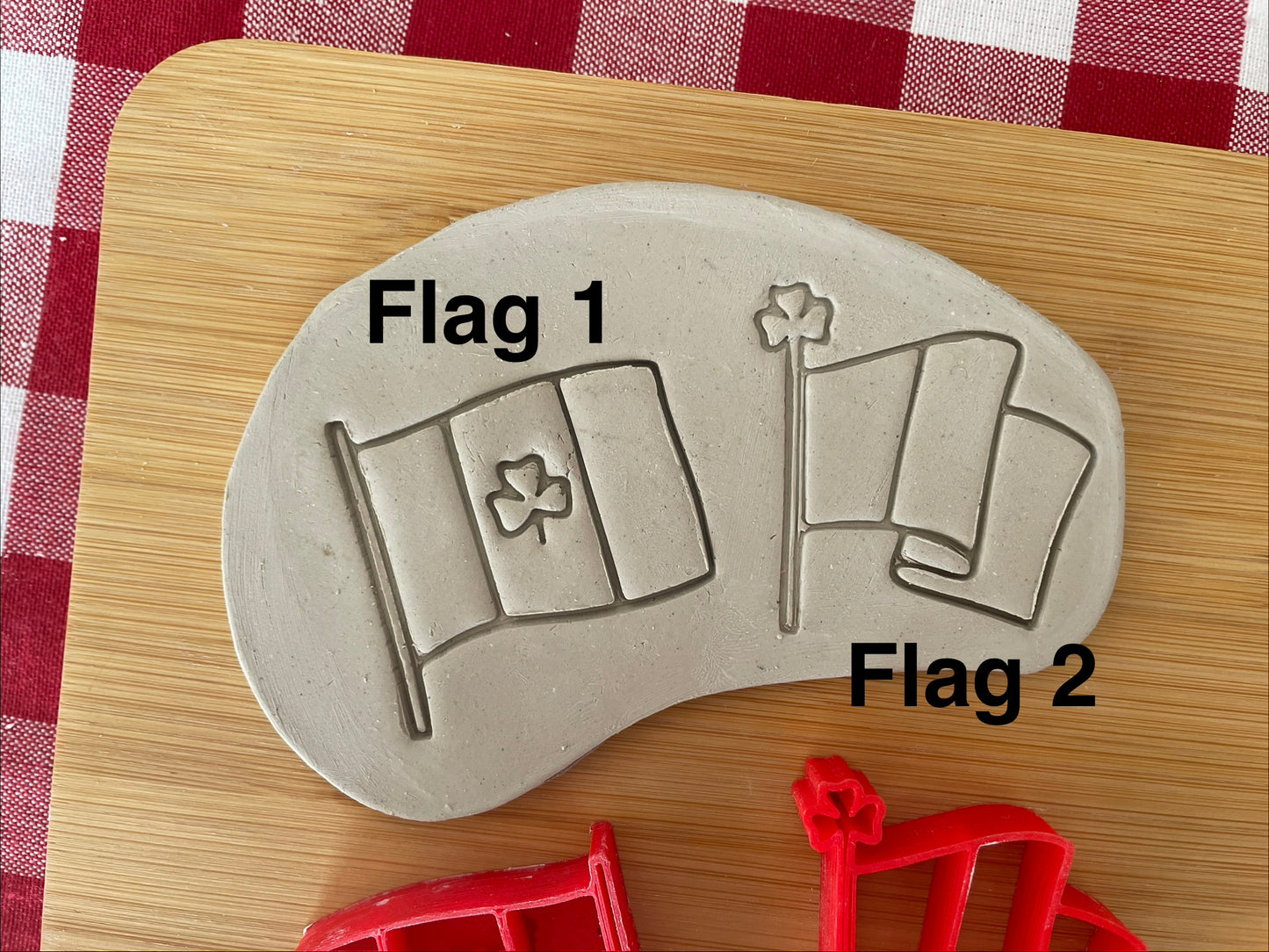 Ireland Flag pottery stamps - January 2026 Irish Themed Mystery Box, sold individually or as set