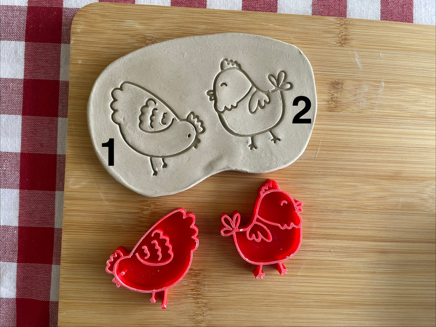 Chick pottery stamps - February 2026 Easter Themed Mystery Box, sold individually or as set
