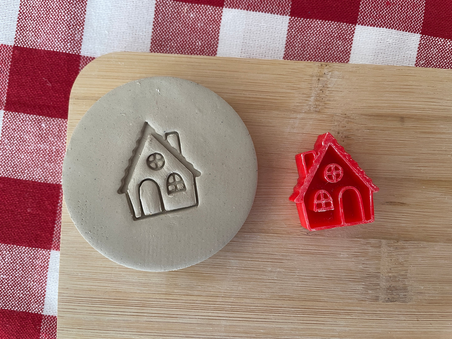 Mini House Pottery Stamp - October 2025 stamp of the month, plastic 3D printed, multiple sizes