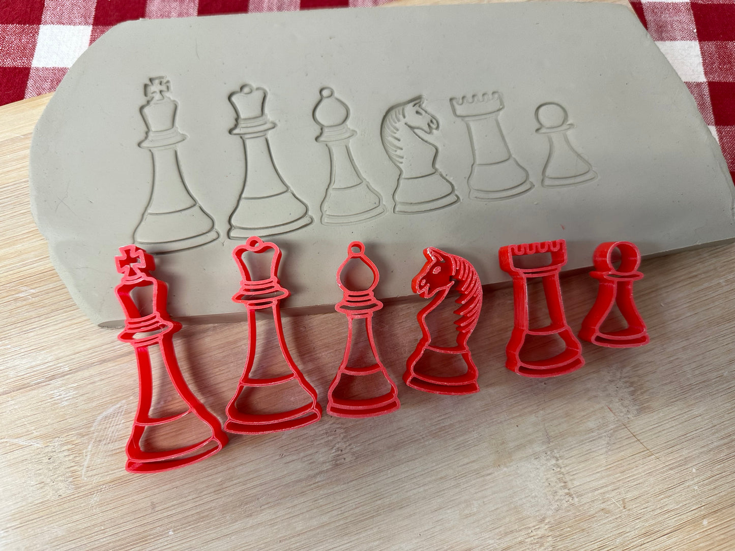 Chess pieces Stamp Series - 6 designs, each or set, September 2024 Mystery Box Supplemental set