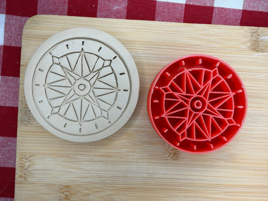 Compass Pottery Stamp - August 2026 - Pirate Themed Mystery Box, multiple sizes available