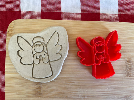 Angel - Pottery Stamp - July 2025 - Christmas in July Themed Mystery Box, multiple sizes available