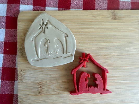 Nativity Pottery Stamp - July 2026 - Vintage Christmas Themed Mystery Box, multiple sizes available