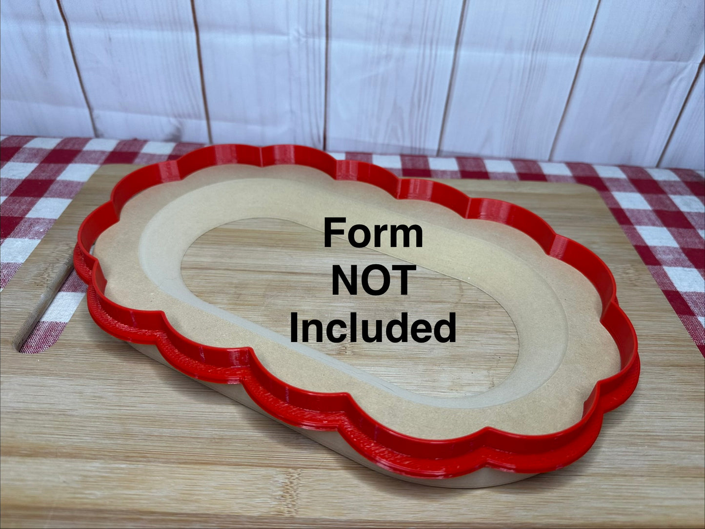 TRAY "Slumpies" Loose Scallop Edge, Clay Cutters for GR Pottery Forms (Forms not included), set or each
