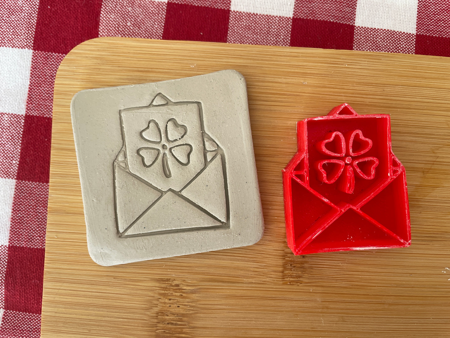 Envelope Pottery Stamp - January 2026 - Irish Themed Mystery Box, multiple sizes available