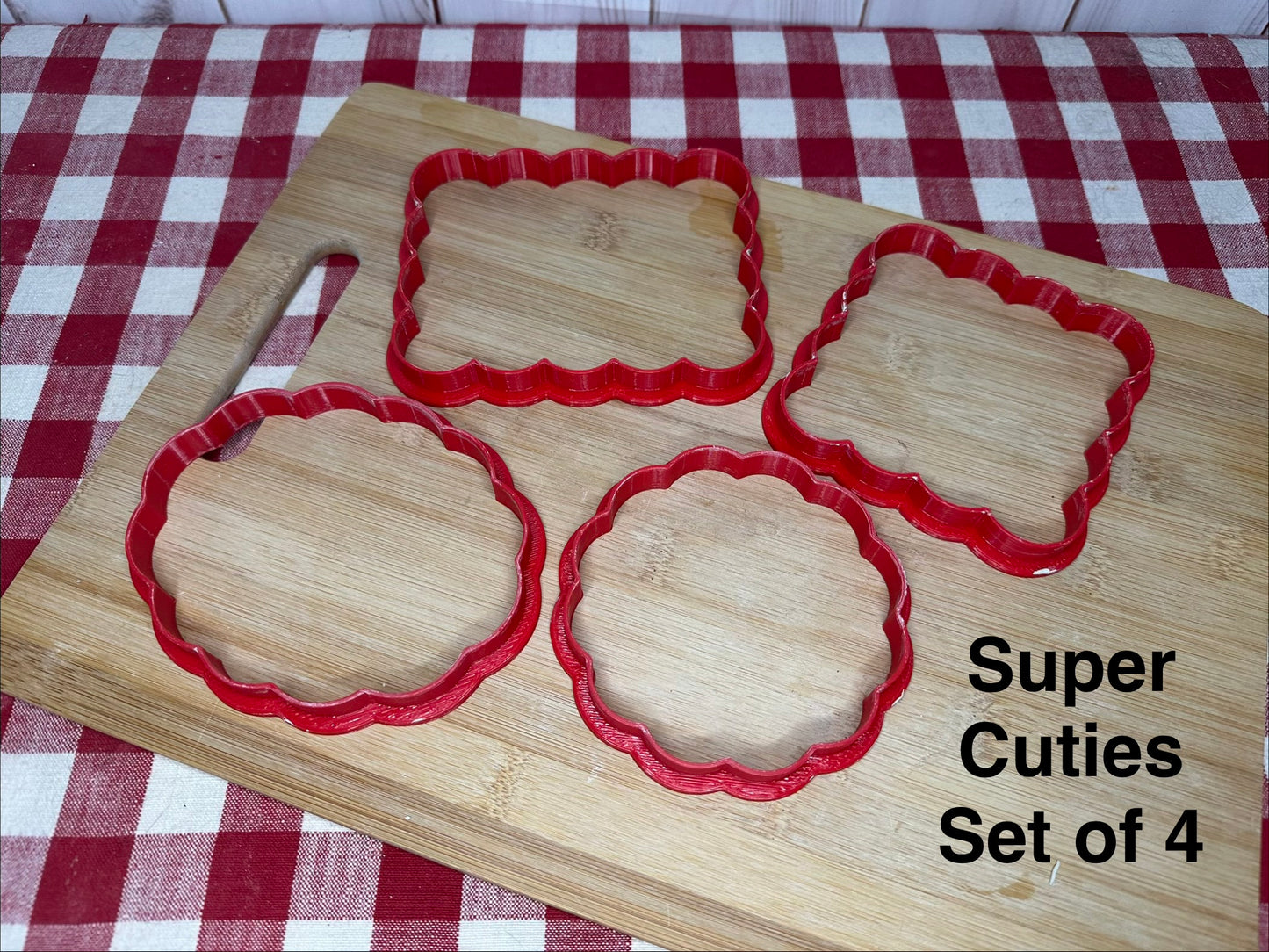 NEW Scalloped Edge Clay Cutters to match GR Pottery Forms "Super Cuties", set or individually