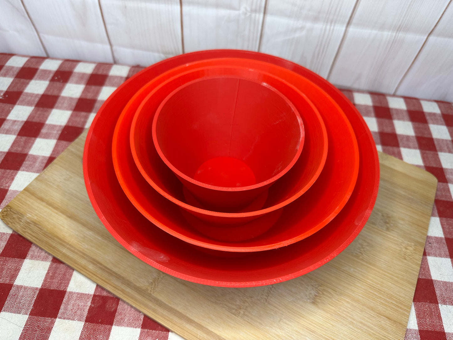 Bowl Forms for Set of 4 Nesting Bowls Pottery Template - Forms Only - Straight side, 3.75" Tall, multiple sizes, Each or Set