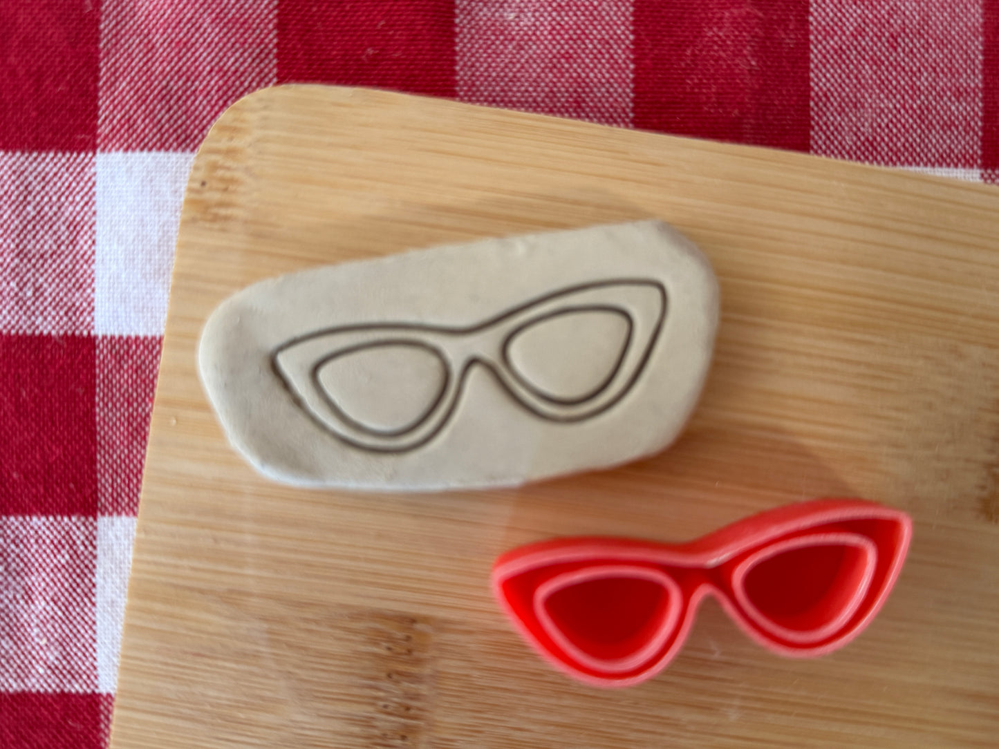 Cat Eye Glasses Pottery Stamp - June 2026 - Mid Century Modern Themed Mystery Box, multiple sizes available