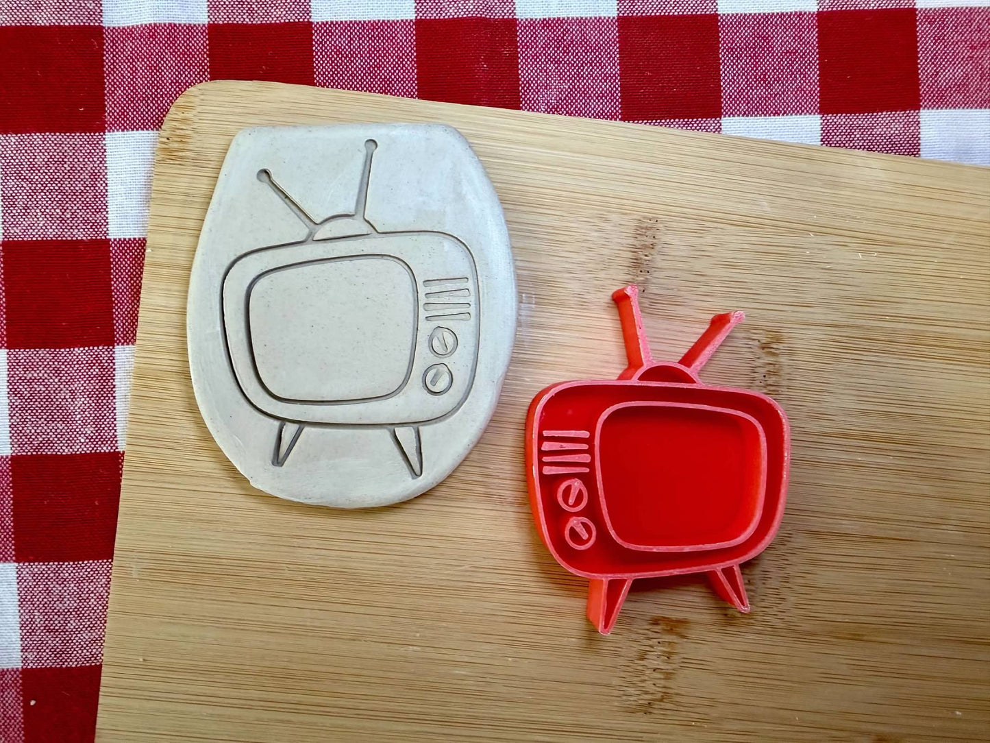 Retro Television Pottery Stamp - June 2026 - Mid Century Modern Themed Mystery Box, multiple sizes available