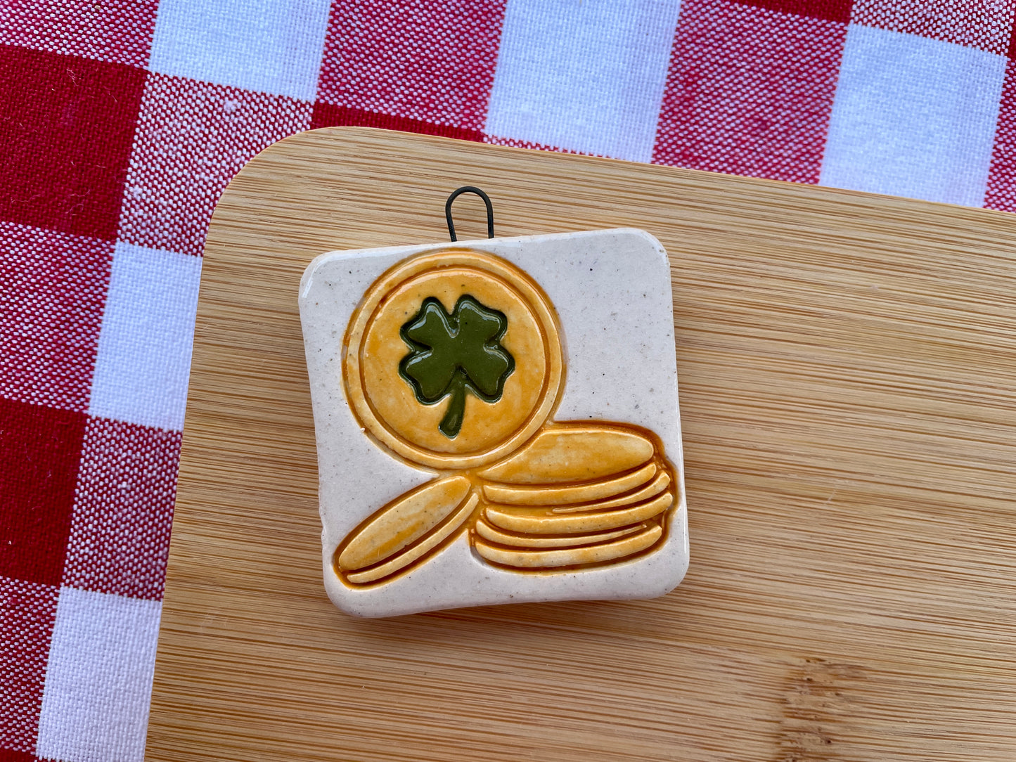 Gold Coins Pottery Stamp - January 2026 - Irish Themed Mystery Box, multiple sizes available