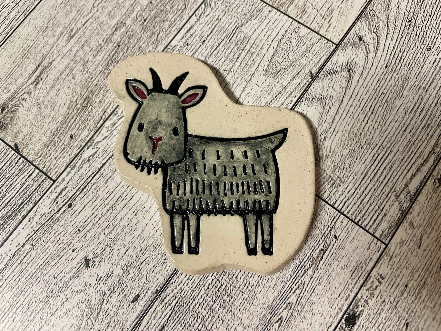 Goat Pottery Stamp - Spring themed February 2025 Mystery Box, multiple sizes available
