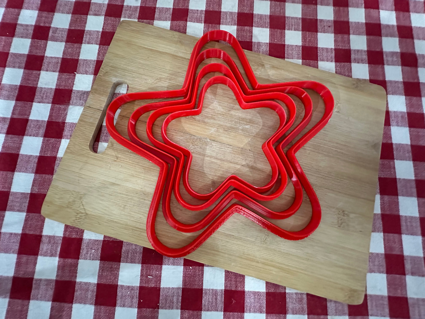 Star - 5 point, Clay Cutter - New design to match GR Pottery Wallie, Plastic 3D printed, pottery tool, choose size