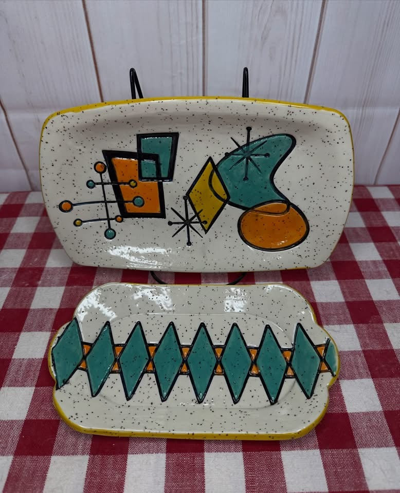 Diamond Pottery Roller - June 2026 - Mid Century Modern Themed Mystery Box - Border - Design, Repeating pattern, Plastic 3d printed